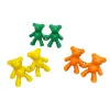 Colorful little bear toy cute cartoon children educational doll plush doll Item Picture